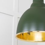 Smooth Brass Brindley Cluster Pendant in Heath
