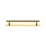 Heritage Brass - Knurled Cabinet Pull Handle with Plate