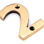 From The Anvil Polished Brass Numeral