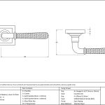 AnvilHammered Newbury Lever on Rose Set (Square) Unsprung