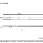 BZP 250mm Extension Piece for Espag Door Locks