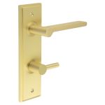 Burlington Fitzrovia Door Handles On Back Plate with Turn & Release