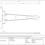 Arrow Head T Hinge (pair)