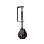 Heavy Duty Spring Loaded Gate Wheels Black