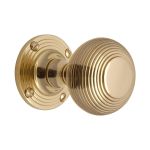 Heritage Brass - Reeded Mortice Door Knob on Rose