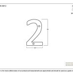 From The Anvil Aged Bronze Numeral
