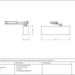 Aged Brass Size 2-5 Door Closer & Cover