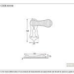 Anvil Beehive Escutcheon