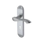 Heritage Brass - Algarve Door Handle on Plate