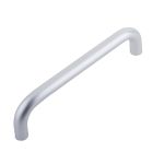 Aluminium 19mm D Shape Pull Handle Bolt Through Fixing F2 Finish