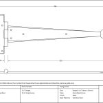 Arrow Head T Hinge (pair)