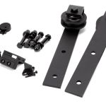 Black Door Hanging Set for Sliding Door Kit