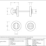 Anvil Round Thumbturn Set (Plain)