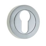 Jedo Dual Euro Profile Escutcheons on 50mm Round Rose
