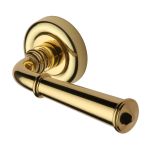 Heritage Brass - Colonial Door Handle on Round Rose