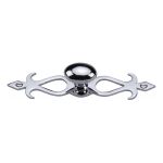 Heritage Brass - Oval Cabinet Knob with Backplate