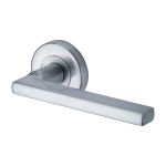 Sorrento - Vector Door Handle on Round Rose
