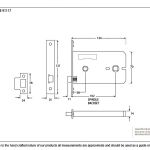 5" Horizontal Bathroom Lock