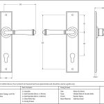From The Anvil Regency Lever on Backplate Set