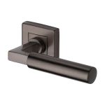 Heritage Brass - Bauhaus Sq Door Handle on Square Rose