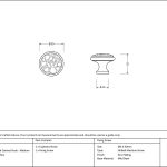 Anvil Hammered Cabinet Knob