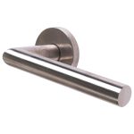 Steel Line - Tubular Door Handle on Round Rose