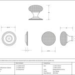 Anvil Hammered Mushroom Cabinet Knob