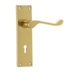Jedo Victorian Scroll Lever on Back Plate