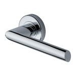 Heritage Brass - Mercury Door Handle on Round Rose