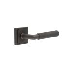 Burlington Piccadilly Knurled Door Handles On Rose