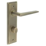 Burlington Mayfair Door Handles On Back Plate with Turn & Release