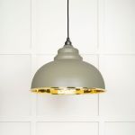 Smooth Brass Harborne Pendant in Tump