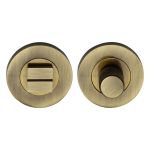 Heritage Brass - Round Knurled Bathroom Turn & Release