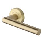 Heritage Brass - Athena Door Handle on Round Rose
