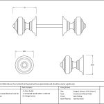 Anvil Elmore Concealed Mortice Knob Set