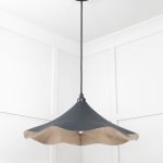 Smooth Nickel Flora Pendant in Soot