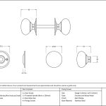 Anvil Mushroom Mortice/Rim Knob Set