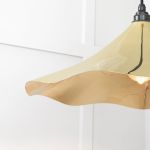 Smooth Brass Flora Pendant