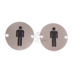 Steel Line - Male Symbol Sign