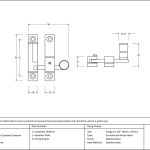 Anvil Mushroom Quadrant Fastener - Narrow