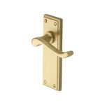 Heritage Brass - Edwardian Door Handle on Plate
