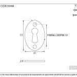 From The Anvil Oval Standard Profile Escutcheon