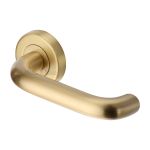 Heritage Brass - Harmony Door Handle on Round Rose