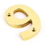 From The Anvil Polished Brass Numeral