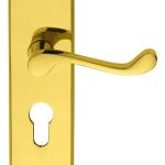 Victorian Scroll Lever on Shaped Backplate