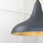 Smooth Brass Frankley Pendant in Soot