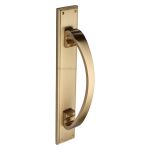 Heritage Brass - Door Pull Handle on Back Plate