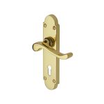 Heritage Brass - Savoy Door Handle on Plate