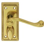 Georgian Lever on Shaped Backplate