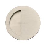 Heritage Brass - Round Half Moon Flush Pull